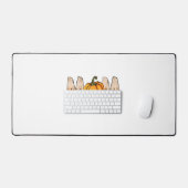 Danksagende Mama Pumpkin Leopart Schreibtischunterlage (Tastatur & Maus)