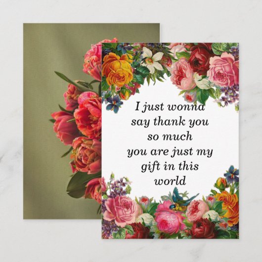 Danksagkarte Dankeskarte (Vorne/Hinten)