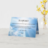 Danksagkarte für Akzeptanz Karte (Gelbe Blume)