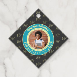 Danksagung Abschlussfeier Kohlebild Modern Geschenkanhänger