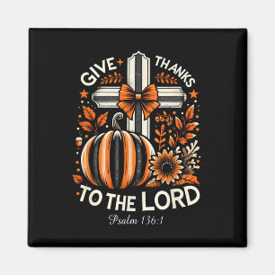 Danksagung An Den Herrn Herbstkreuz Christliche Da Magnet