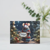 Danksagung der kl. Ratte Postkarte (Stehend Vorderseite)