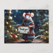 Danksagung der kl. Ratte Postkarte (Vorderseite)
