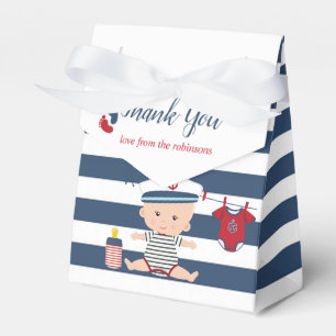 Danksagung für Nautical Boy Baby Shower Geschenkschachtel