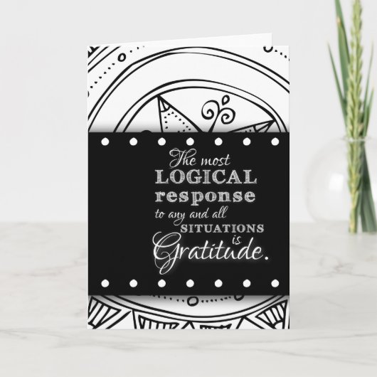 Danksagung Inspiration Segen Mandala Kunst Karte (Vorderseite)