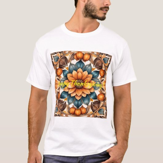 Danksagung Populäre Pumpkin Herbstkollektion T-Shirt (Vorderseite)