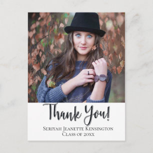 Danksagung zur christlichen Graduierung Typografie Postkarte