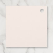 Danksagung zur Weihnachts-Hochzeitsdusche Geschenkanhänger (Rückseite)