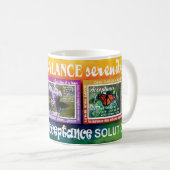 Danksagungs-Serenitäts-Annahmeslogans Tasse (VorderseiteRechts)
