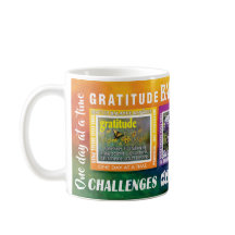 Danksagungs-Serenitäts-Annahmeslogans Tasse