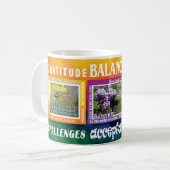 Danksagungs-Serenitäts-Annahmesprüche Tasse (Vorderseite Links)