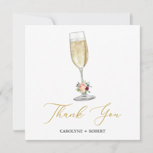 Danksagungskarte für Brunch und Bubbly-Junggeselli Dankeskarte