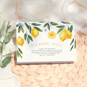 Danksagungskarte für Hochzeitsdusche Main Squeeze  Dankeskarte