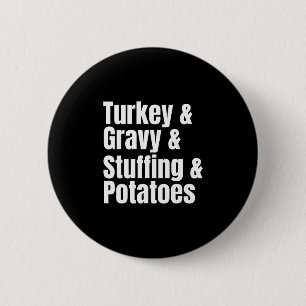 Danksgiving-Abendessen-Zutatenliste Lustiges Rezep Button