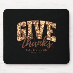 Dankt dem Herrn Bibelvers Christlich Als Mousepad