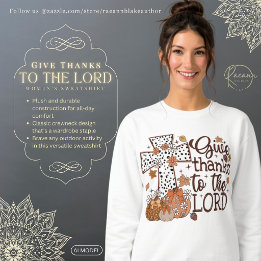 "Dankt dem Herrn" Damen-Sweatshirt Sweatshirt