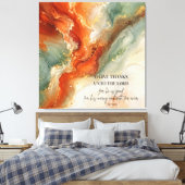DANKT DEM HERRN |Erntedankgeschenk Leinwanddruck (Insitu (Schlafzimmer))