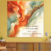 DANKT DEM HERRN |Erntedankgeschenk Leinwanddruck (Insitu (Wohnzimmer))