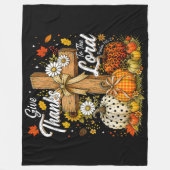 Dankt dem Herrn Herbst Herbst Saison Fleecedecke (Vorderseite)