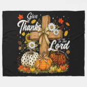 Dankt dem Herrn Herbst Herbst Saison Fleecedecke (Vorderseite (Horizontal))