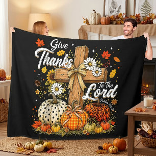 Dankt dem Herrn Herbst Herbst Saison Fleecedecke