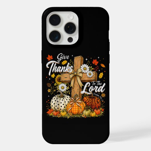 Dankt dem Herrn Herbst Herbst Saison iPhone Hülle (Rückseite)