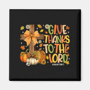 Dankt dem Herrn Kürbis Thanksgiving Erntedankfest Magnet