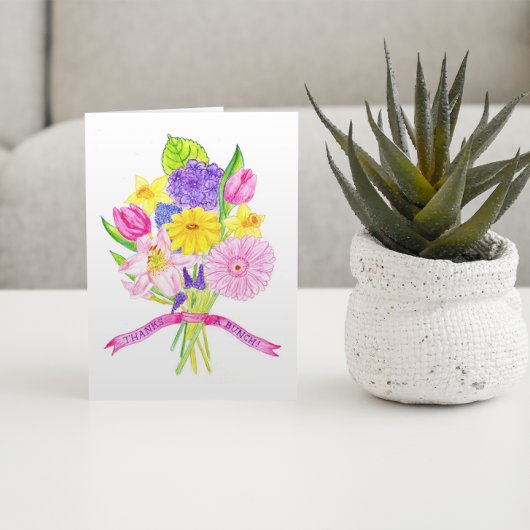 Dankt einem Bündel danken Ihnen zu kardieren Dankeskarte