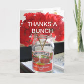 DANKT EINEM BÜNDEL DANKESKARTE (Vorderseite)