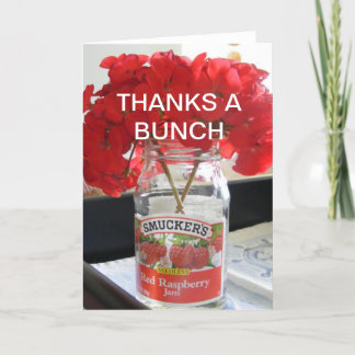 DANKT EINEM BÜNDEL DANKESKARTE