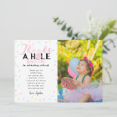 Dankt einem ganzen dankeskarte (Stehend Vorderseite)