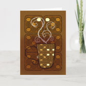 Dankt einem Latte danken Ihnen Grußkarte Dankeskarte (Vorderseite)