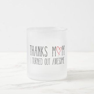 Dankt Mamma, ich ausfiel fantastisches Mattglastasse