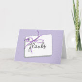 Danktag mit String-Bogen Dankeskarte (Vorderseite)