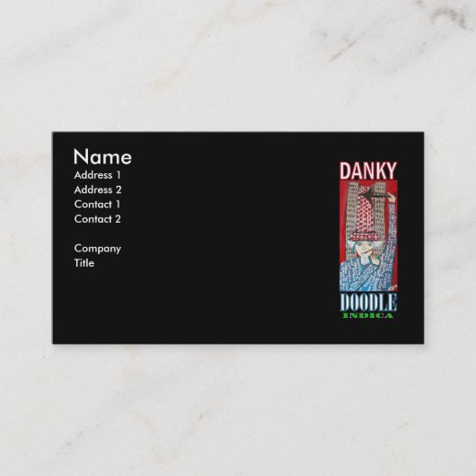 DANKY DOODLE INDICA VISITENKARTE (Vorderseite)