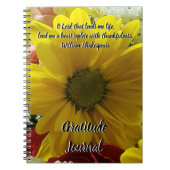 Danky Journal Yellow Daisy Floral Foto Notizblock (Vorderseite)