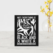 Danlos Zebra Rheumat, Schwarz-Weiß-Leser Karte (Gelbe Blume)