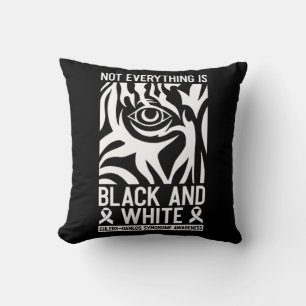 Danlos Zebra Rheumat, Schwarz-Weiß-Leser Kissen
