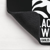 Danlos Zebra Rheumat, Schwarz-Weiß-Leser Mousepad (Ecke)