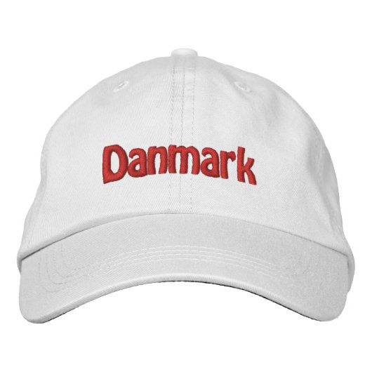 Danmark Bestickte Baseballkappe (Vorderseite)