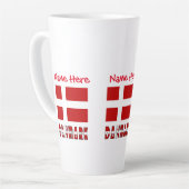Danmark Dannebrog Red Personalization Milchtasse (Linke Ecke)