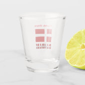 Danmark Dannebrog Red Personalization Schnapsglas (Rückseite)