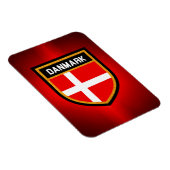 Danmark Flag Magnet (Rechte Seite)