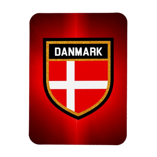 Danmark Flag Magnet (Vertikal)