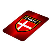 Danmark Flag Magnet (Linke Seite)