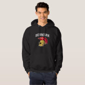 Danmark Flag Mohawk Skull National Denmark Team Su Hoodie (Vorne ganz)