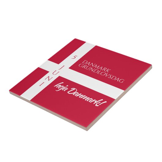 Danmark Grundlovsdag Flag zum dänischen Nationalta Fliese (Seite)