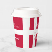 Danmark Grundlovsdag Flag zum dänischen Nationalta Pappbecher (Rechts)