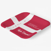 Danmark Grundlovsdag Flag zum dänischen Nationalta Pappteller (Gewinkelt)