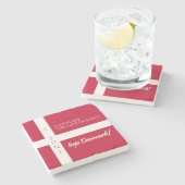 Danmark Grundlovsdag Flag zum dänischen Nationalta Steinuntersetzer (Seitenansicht)